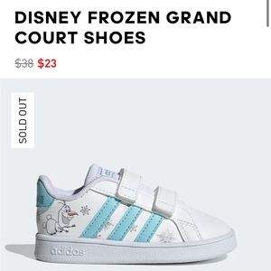 Disney toddler Adidas- Olaf- size 6